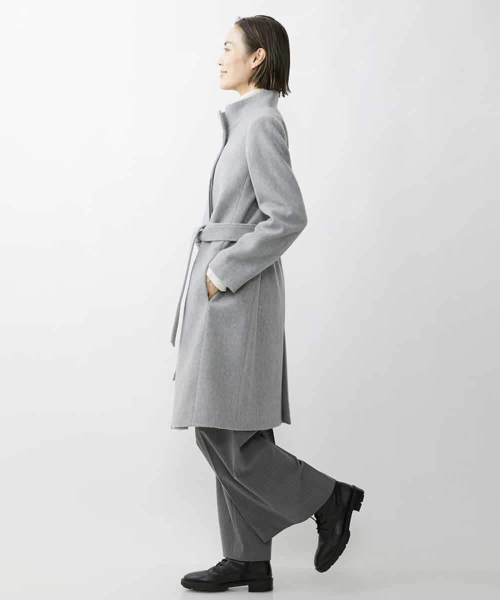 FMLAV39230 MICHEL KLEIN(ミッシェルクラン) 2WAYストレッチハイウエストバレルパンツ スミクロ(94)
