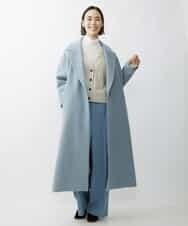 FMLAV39230 MICHEL KLEIN(ミッシェルクラン) 2WAYストレッチハイウエストバレルパンツ スミクロ(94)