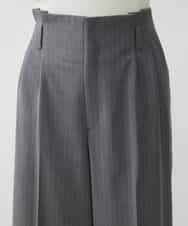 FMLAV39230 MICHEL KLEIN(ミッシェルクラン) 2WAYストレッチハイウエストバレルパンツ スミクロ(94)