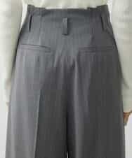 FMLAV39230 MICHEL KLEIN(ミッシェルクラン) 2WAYストレッチハイウエストバレルパンツ スミクロ(94)