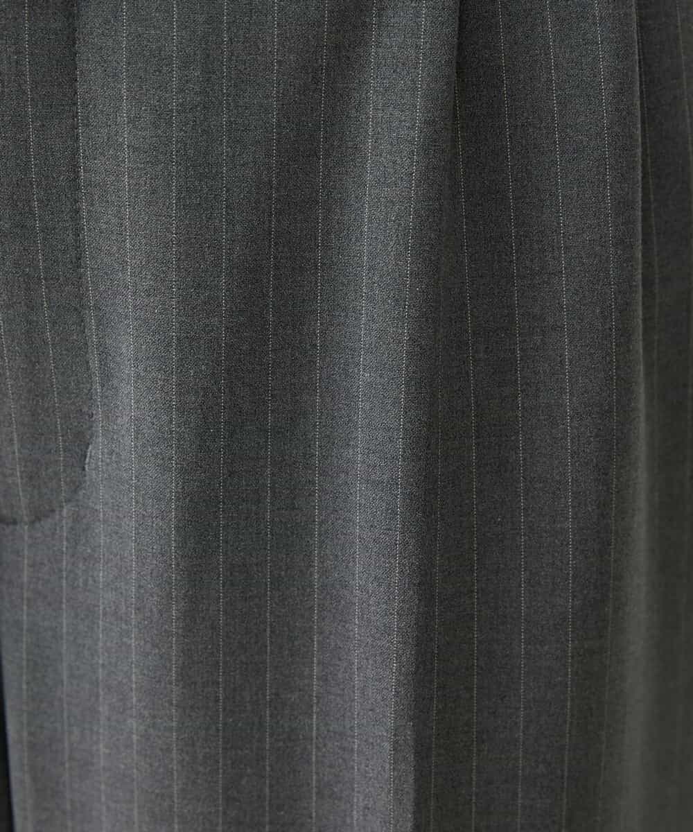 FMLAV39230 MICHEL KLEIN(ミッシェルクラン) 2WAYストレッチハイウエストバレルパンツ スミクロ(94)
