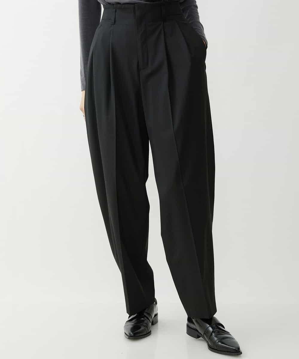 FMLAV50210 MICHEL KLEIN(ミッシェルクラン) ［セットアップ対応/機能性素材］ミルドストレッチバレルパンツ オフホワイト(81)