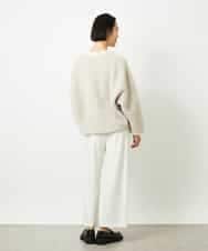 FMLBD30180 MICHEL KLEIN(ミッシェルクラン) ［定番人気］ストレッチ裏起毛ワイドパンツ アイボリー