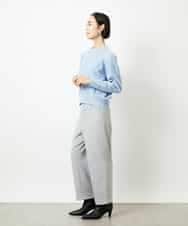 FMLBD30180 MICHEL KLEIN(ミッシェルクラン) ［定番人気］ストレッチ裏起毛ワイドパンツ アイボリー