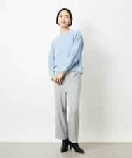 FMLBD30180 MICHEL KLEIN(ミッシェルクラン) ［定番人気］ストレッチ裏起毛ワイドパンツ アイボリー