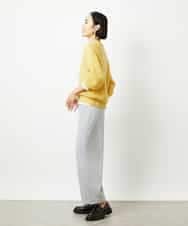 FMLBD30180 MICHEL KLEIN(ミッシェルクラン) ［定番人気］ストレッチ裏起毛ワイドパンツ アイボリー