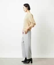 FMLBD30180 MICHEL KLEIN(ミッシェルクラン) ［定番人気］ストレッチ裏起毛ワイドパンツ アイボリー