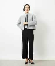 FMLBD30180 MICHEL KLEIN(ミッシェルクラン) ［定番人気］ストレッチ裏起毛ワイドパンツ アイボリー