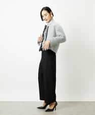 FMLBD30180 MICHEL KLEIN(ミッシェルクラン) ［定番人気］ストレッチ裏起毛ワイドパンツ アイボリー