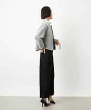 FMLBD30180 MICHEL KLEIN(ミッシェルクラン) ［定番人気］ストレッチ裏起毛ワイドパンツ アイボリー