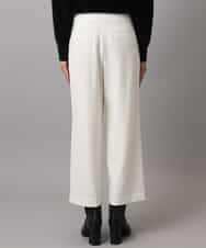 FMLBD30180 MICHEL KLEIN(ミッシェルクラン) ［定番人気］ストレッチ裏起毛ワイドパンツ アイボリー