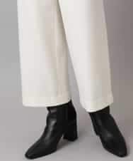 FMLBD30180 MICHEL KLEIN(ミッシェルクラン) ［定番人気］ストレッチ裏起毛ワイドパンツ アイボリー