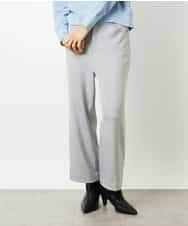 FMLBD30180 MICHEL KLEIN(ミッシェルクラン) ［定番人気］ストレッチ裏起毛ワイドパンツ ライトグレー