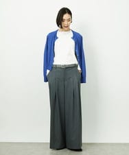 FMLBE28220 MICHEL KLEIN(ミッシェルクラン) 2タックワイドパンツ オフホワイト