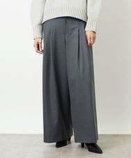 FMLBE28220 MICHEL KLEIN(ミッシェルクラン) 2タックワイドパンツ ダークグレー