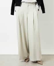 FMLBE28220 MICHEL KLEIN(ミッシェルクラン) 2タックワイドパンツ オフホワイト
