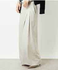 FMLBE28220 MICHEL KLEIN(ミッシェルクラン) 2タックワイドパンツ オフホワイト