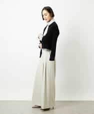 FMLBE28220 MICHEL KLEIN(ミッシェルクラン) 2タックワイドパンツ オフホワイト