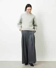 FMLBE28220 MICHEL KLEIN(ミッシェルクラン) 2タックワイドパンツ オフホワイト