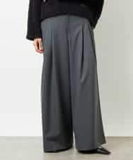 FMLBE28220 MICHEL KLEIN(ミッシェルクラン) 2タックワイドパンツ オフホワイト