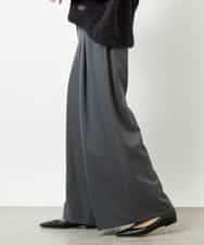 FMLBE28220 MICHEL KLEIN(ミッシェルクラン) 2タックワイドパンツ オフホワイト