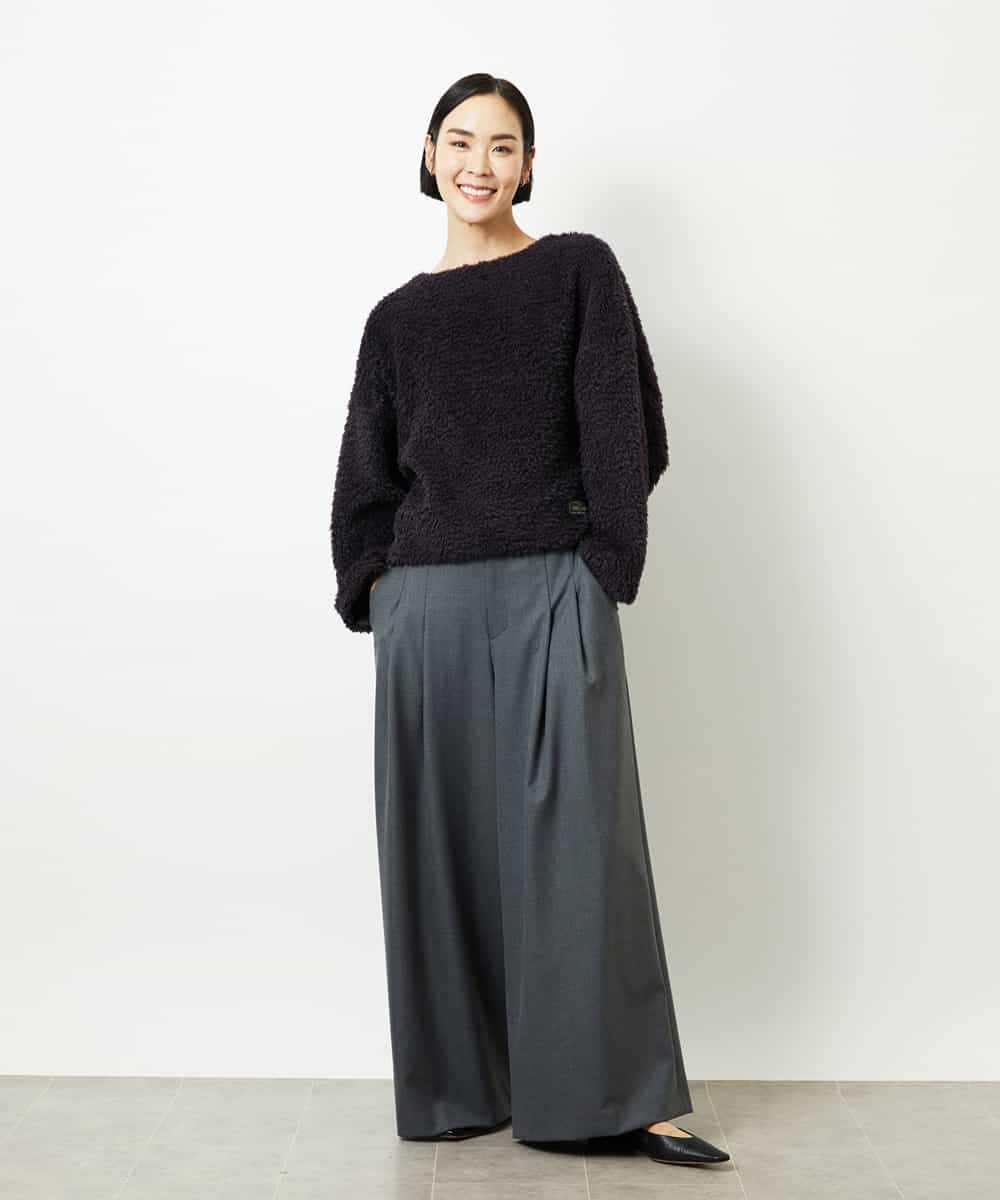 FMLBE28220 MICHEL KLEIN(ミッシェルクラン) 2タックワイドパンツ オフホワイト