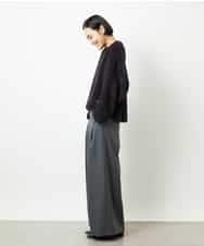 FMLBE28220 MICHEL KLEIN(ミッシェルクラン) 2タックワイドパンツ オフホワイト