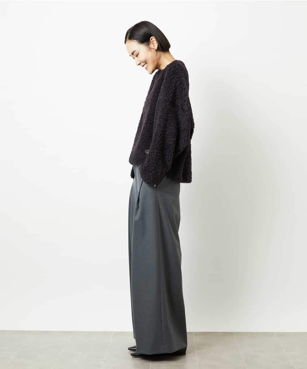 FMLBE28220 MICHEL KLEIN(ミッシェルクラン) 2タックワイドパンツ オフホワイト