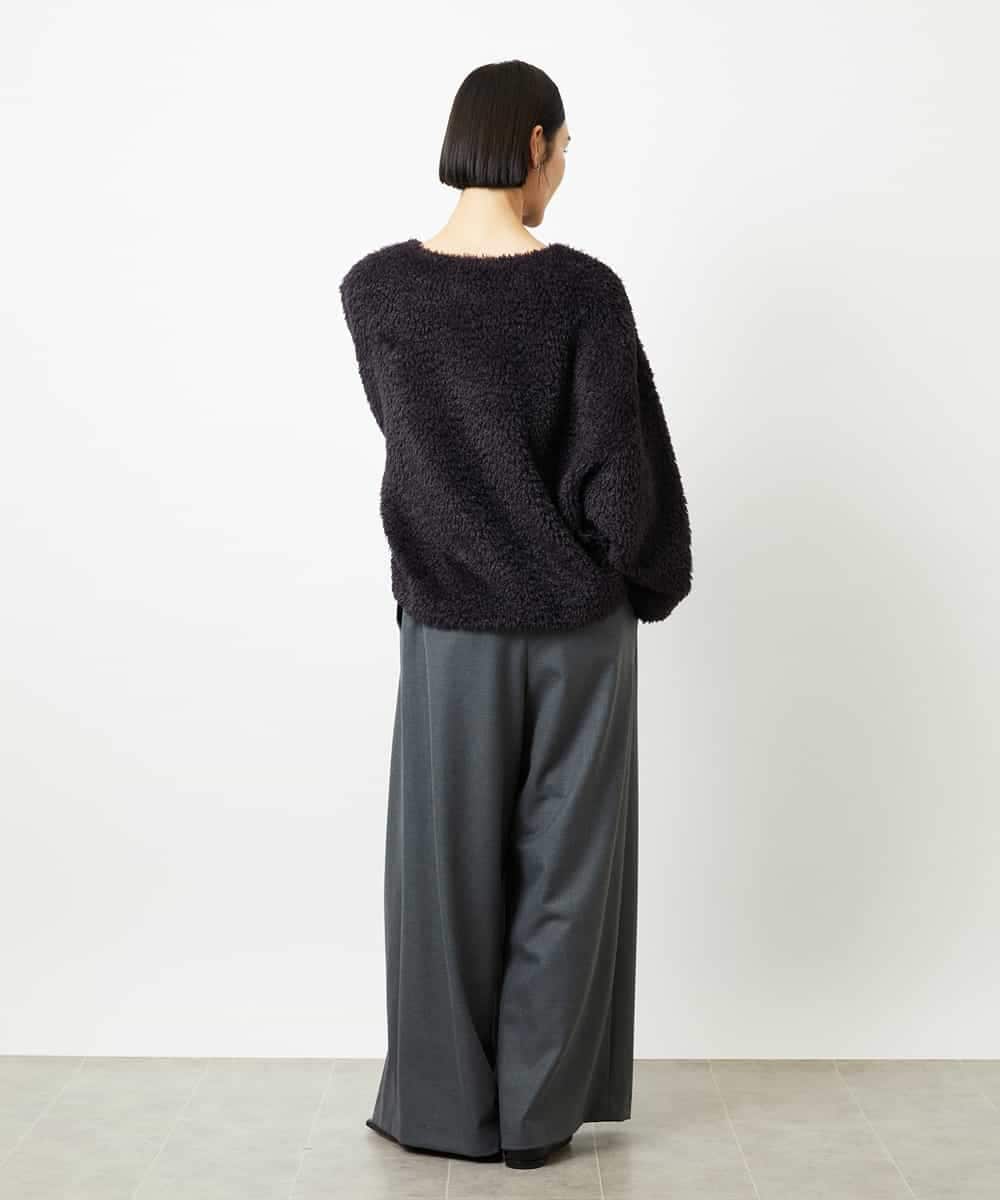 FMLBE28220 MICHEL KLEIN(ミッシェルクラン) 2タックワイドパンツ オフホワイト