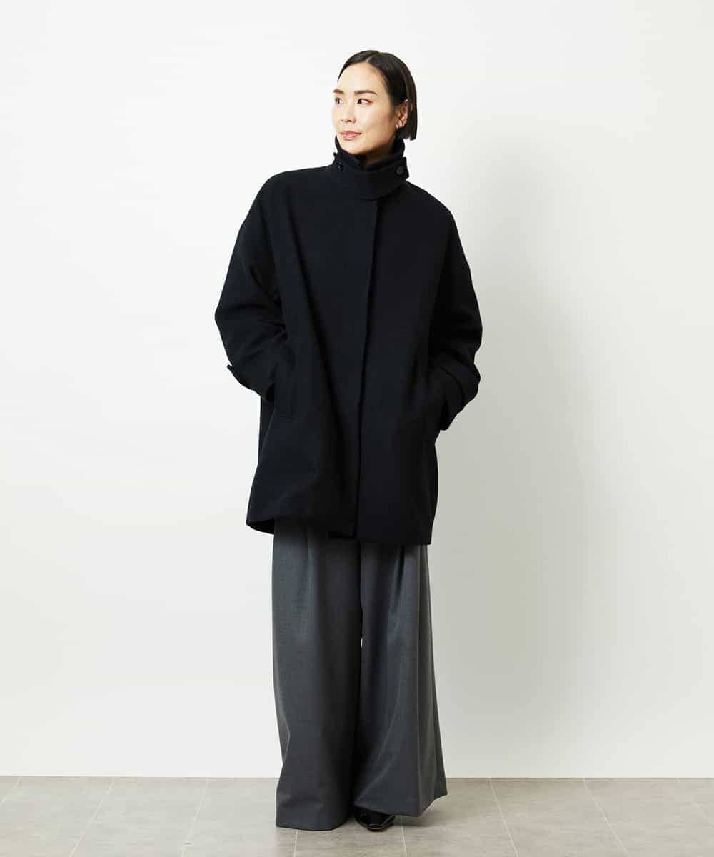 FMLBE28220 MICHEL KLEIN(ミッシェルクラン) 2タックワイドパンツ オフホワイト