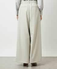 FMLBE28220 MICHEL KLEIN(ミッシェルクラン) 2タックワイドパンツ オフホワイト