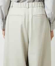 FMLBE28220 MICHEL KLEIN(ミッシェルクラン) 2タックワイドパンツ オフホワイト