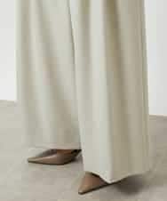 FMLBE28220 MICHEL KLEIN(ミッシェルクラン) 2タックワイドパンツ オフホワイト