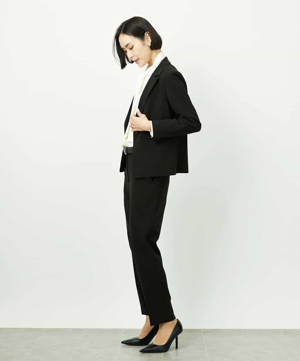 FMLDD01260 MICHEL KLEIN(ミッシェルクラン) [セットアップ対応]テーパードパンツ ブラック