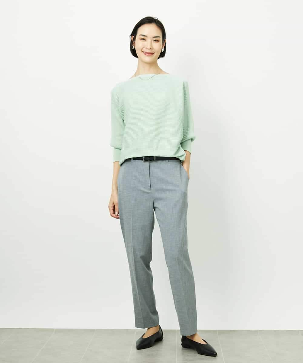 FMLDD01260 MICHEL KLEIN(ミッシェルクラン) [セットアップ対応]テーパードパンツ ブラック