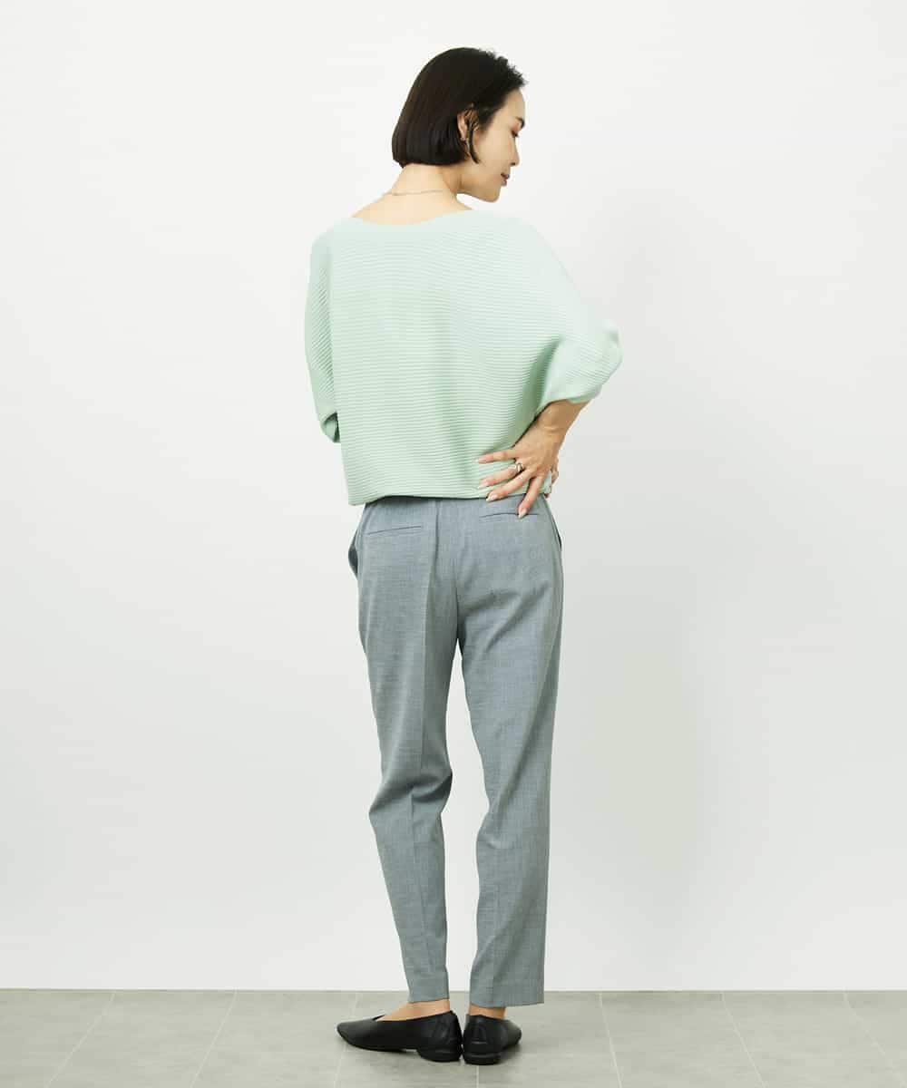 FMLDD01260 MICHEL KLEIN(ミッシェルクラン) [セットアップ対応]テーパードパンツ ブラック