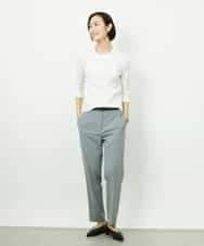 FMLDD01260 MICHEL KLEIN(ミッシェルクラン) [セットアップ対応]テーパードパンツ ブラック