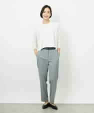 FMLDD01260 MICHEL KLEIN(ミッシェルクラン) [セットアップ対応]テーパードパンツ ブラック