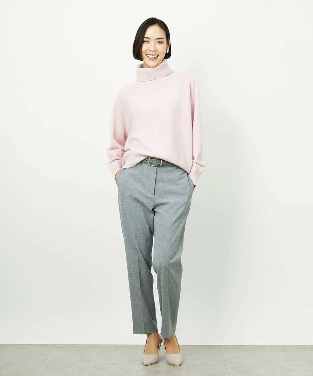 FMLDD01260 MICHEL KLEIN(ミッシェルクラン) [セットアップ対応]テーパードパンツ ブラック