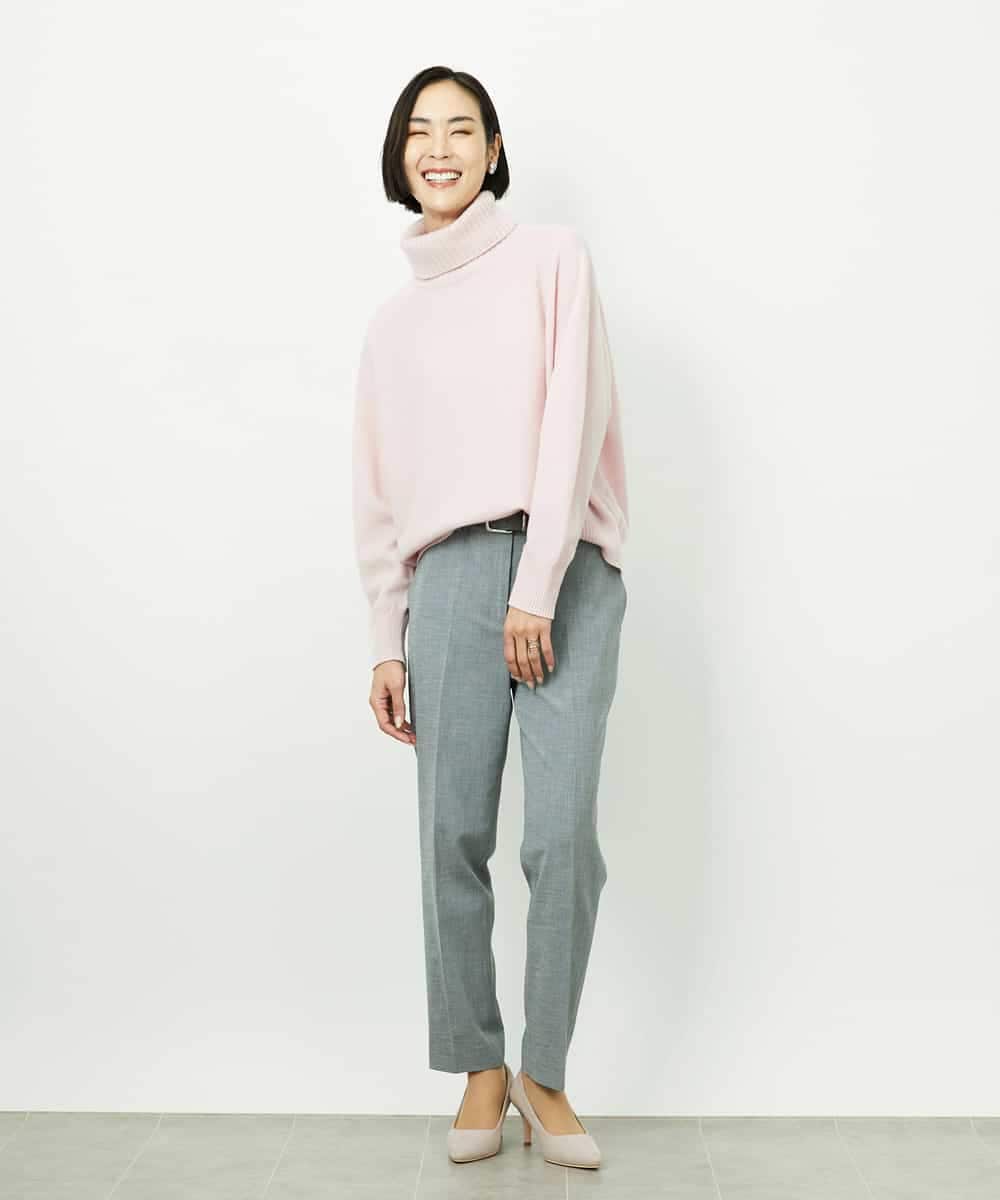 FMLDD01260 MICHEL KLEIN(ミッシェルクラン) [セットアップ対応]テーパードパンツ ブラック