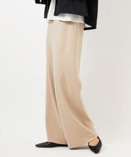 FMLDD02220 MICHEL KLEIN(ミッシェルクラン) [コージーボトム]シームレスワイドパンツ ベージュ