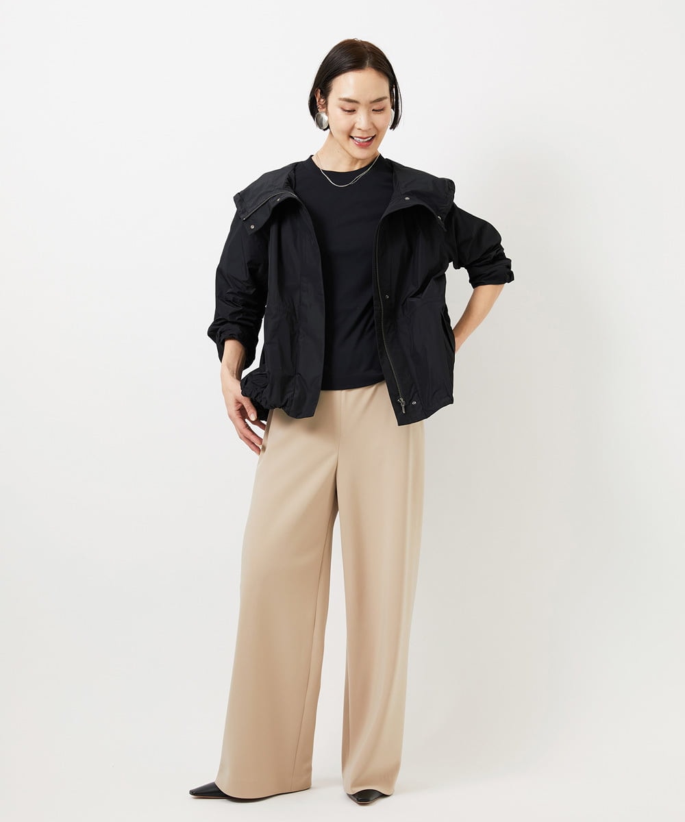 FMLDD02220 MICHEL KLEIN(ミッシェルクラン) [コージーボトム]シームレスワイドパンツ ベージュ