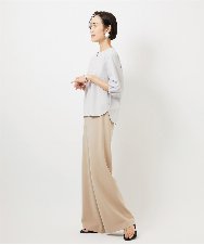 FMLDD02220 MICHEL KLEIN(ミッシェルクラン) [コージーボトム]シームレスワイドパンツ ベージュ