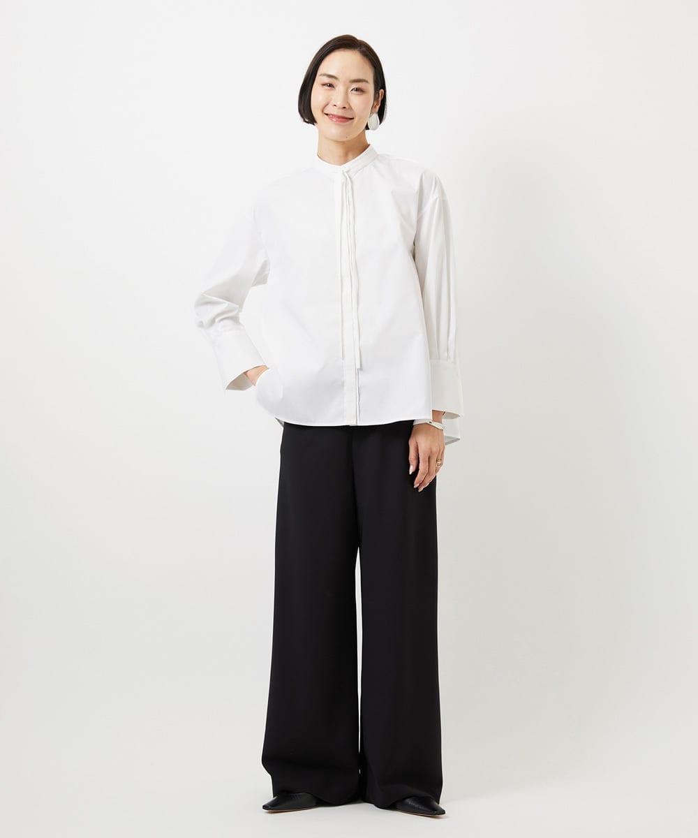 FMLDD02220 MICHEL KLEIN(ミッシェルクラン) [コージーボトム]シームレスワイドパンツ ベージュ