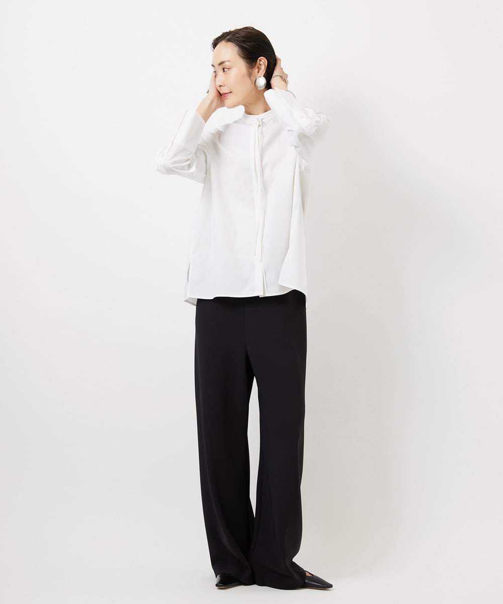 FMLDD02220 MICHEL KLEIN(ミッシェルクラン) [コージーボトム]シームレスワイドパンツ ベージュ