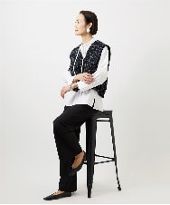 FMLDD02220 MICHEL KLEIN(ミッシェルクラン) [コージーボトム]シームレスワイドパンツ ベージュ