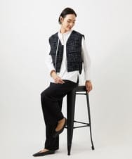 FMLDD02220 MICHEL KLEIN(ミッシェルクラン) [コージーボトム]シームレスワイドパンツ ベージュ