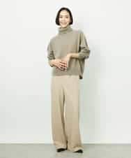 FMLDD02220 MICHEL KLEIN(ミッシェルクラン) [コージーボトム]シームレスワイドパンツ ベージュ