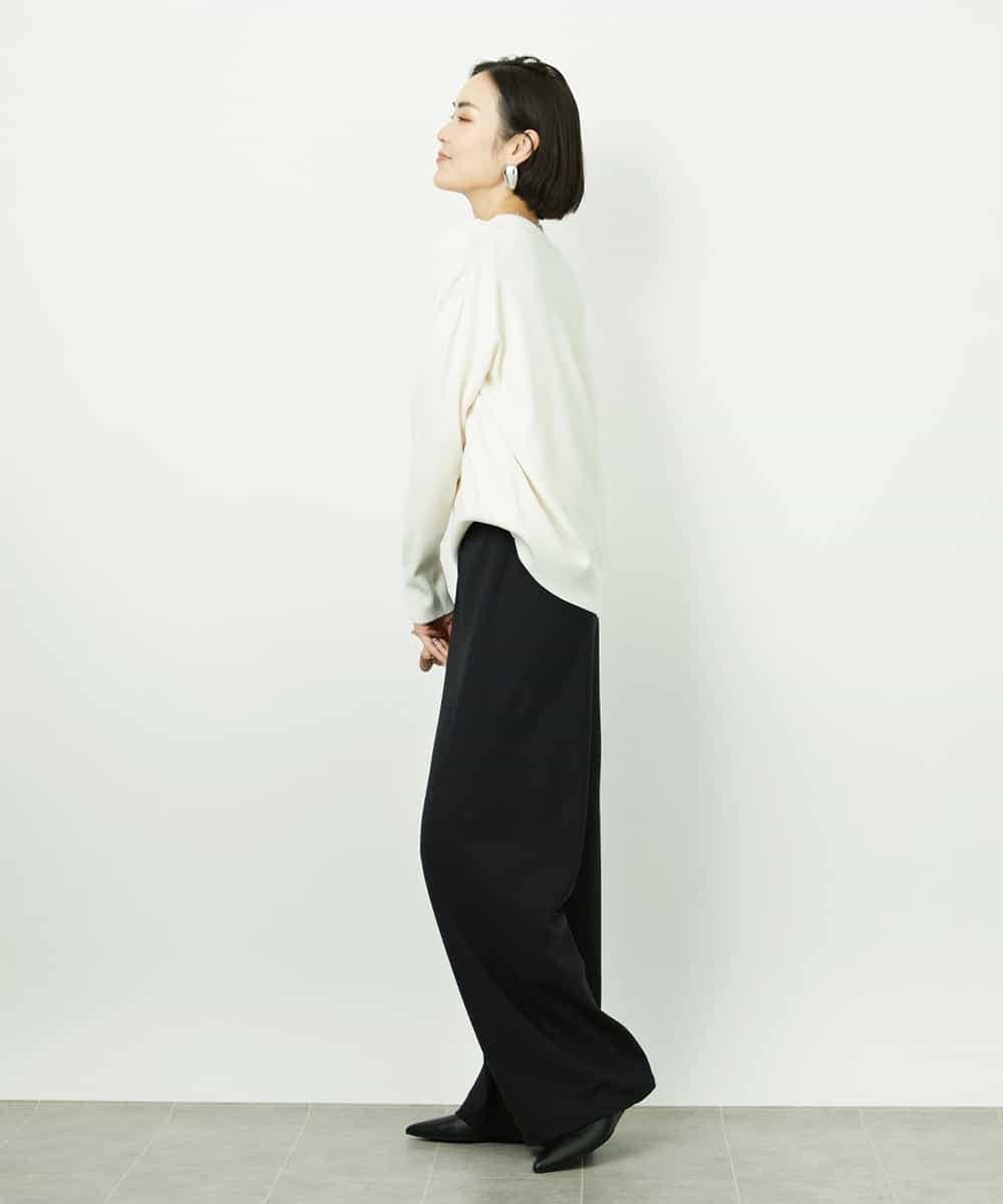 FMLDD02220 MICHEL KLEIN(ミッシェルクラン) [コージーボトム]シームレスワイドパンツ ベージュ