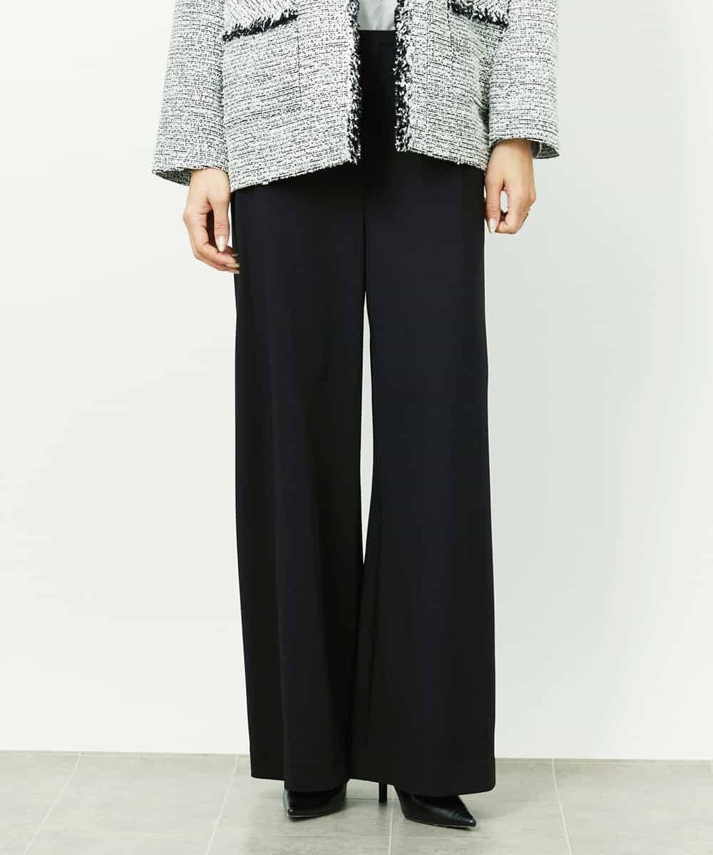 FMLDD02220 MICHEL KLEIN(ミッシェルクラン) [コージーボトム]シームレスワイドパンツ ベージュ